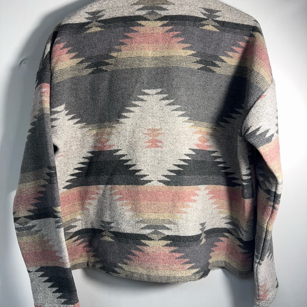 Blue B Aztec Western Patterned Button-Up Jacket N… - image 3